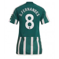 Camisa de time de futebol Manchester United Bruno Fernandes #8 Replicas 2º Equipamento Feminina 2023-24 Manga Curta